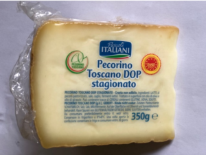 Richiamo per rischio microbiologico Pascoli Italiani – Pecorino Toscano DOP stagionato