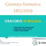 Giornata formativa – ORATORIO IN REGOLA presso CENTRO ORATORI ROMANI 18/5/2020